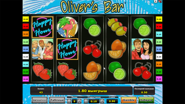 Игровой интерфейс Oliver's Bar 4